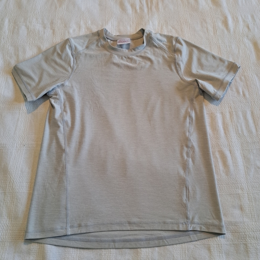 Hanna Andersson boys size 160 14/16 gray shirt athletic fabric